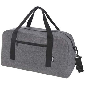 Felta Reisetasche aus recyceltem GRS-Material 35 L, mittelgrau bedrucken, Art.-Nr. 13007782