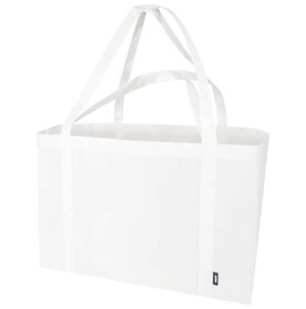 Jumbo Extra große Tragetasche aus recyceltem GRS Non Woven 65 L, weiss bedrucken, Art.-Nr. 13008301