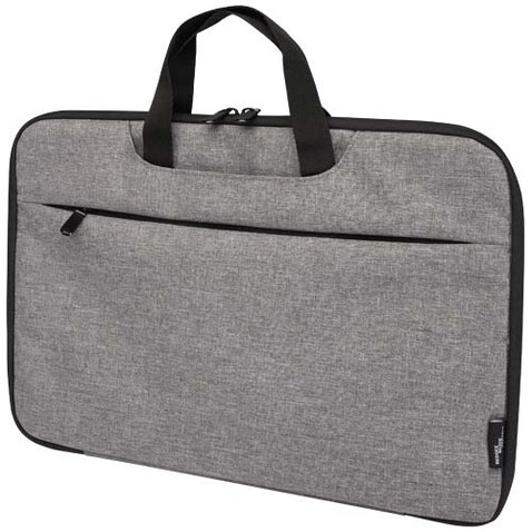 Libra 14” 2-in-1-Laptoptasche aus recyceltem GRS-Material 3 L, heather grau bedrucken, Art.-Nr. 13008580
