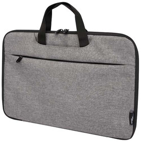 Libra 14” 2-in-1-Laptoptasche aus recyceltem GRS-Material 3 L, heather grau bedrucken, Art.-Nr. 13008580