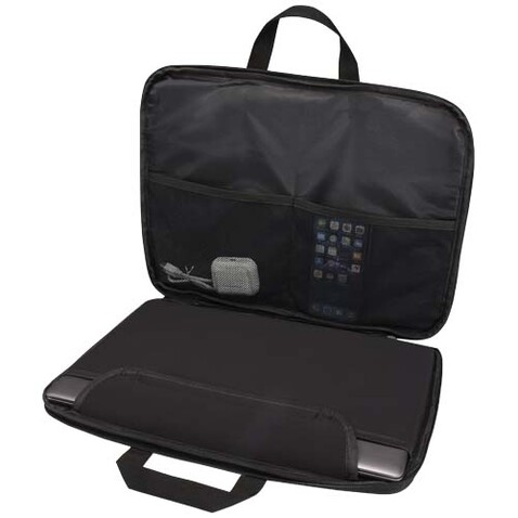 Libra 14” 2-in-1-Laptoptasche aus recyceltem GRS-Material 3 L, heather grau bedrucken, Art.-Nr. 13008580