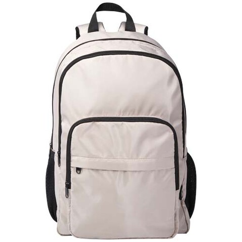 Trend Plus 15&quot; Laptop-Rucksack aus recyceltem GRS-Material 20 L, Oatmeal bedrucken, Art.-Nr. 13008607