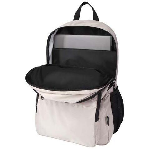 Trend Plus 15&quot; Laptop-Rucksack aus recyceltem GRS-Material 20 L, Oatmeal bedrucken, Art.-Nr. 13008607