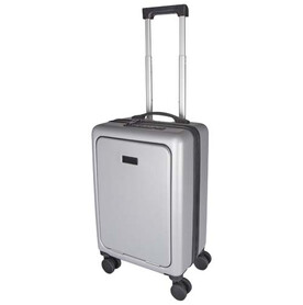 Rover Pro 20&amp;quot; Kabinentrolley aus recyceltem GRS-Material 40 L, silber bedrucken, Art.-Nr. 13008781
