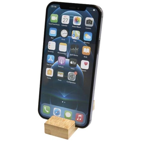 Bosona Smartphonehalterung mit Schlüsselanhänger aus Bambus, holz bedrucken, Art.-Nr. 10460671