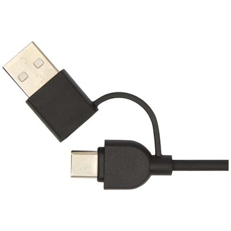 Freal 15W Kabelloses Ladepad aus recyceltem Kunststoff, schwarz bedrucken, Art.-Nr. 12443490
