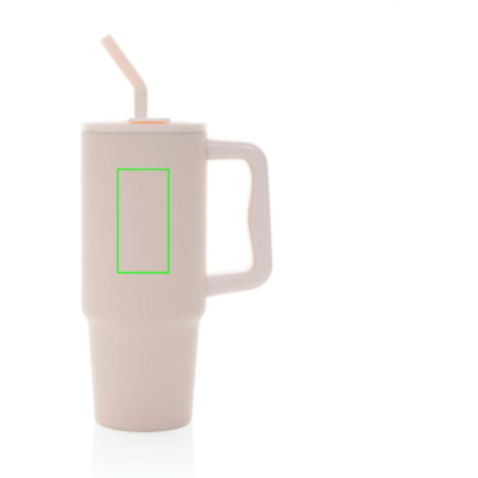 Embrace Deluxe Becher aus RCS recyceltem Edelstahl 900ml rosa bedrucken, Art.-Nr. P437.3014