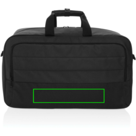 Armond AWARE™ RPET Weekend-Duffel schwarz bedrucken, Art.-Nr. P707.241 Armond AWARE™ RPET Weekend-Duffel schwarz bedrucken, Art.-Nr. P707.241