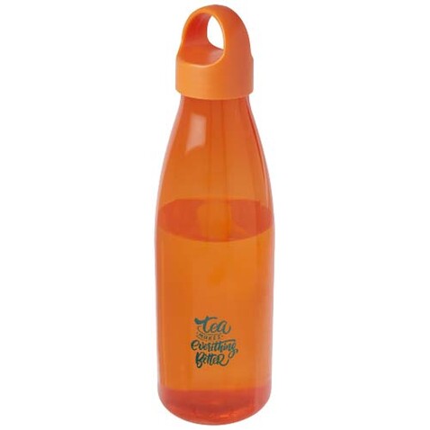 Bergen Trinkflasche aus recyceltem Kunststoff 800 ml, orange bedrucken, Art.-Nr. 10083531