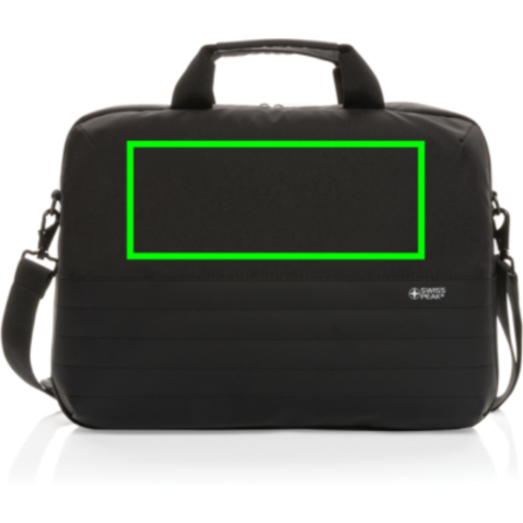 Swiss Peak AWARE™ RFID 15,6&quot; Laptoptasche schwarz bedrucken, Art.-Nr. P763.121