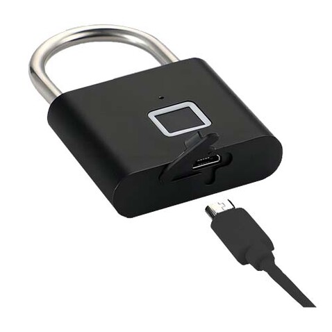 SCX.design T11 smartes Fingerabdruck Schloss, schwarz bedrucken, Art.-Nr. 2PX15790