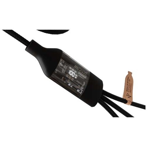 SCX.design C50 100 W/5 A 5-in-1 Schnellladekabel mit Digitalanzeige, schwarz bedrucken, Art.-Nr. 2PX16290