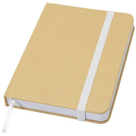 Reed A6 Hardcover Notizbuch, blanko, aus recyceltem Material, weiss bedrucken, Art.-Nr. 10602201 Reed A6 Hardcover Notizbuch, blanko, aus recyceltem Material, weiss bedrucken, Art.-Nr. 10602201