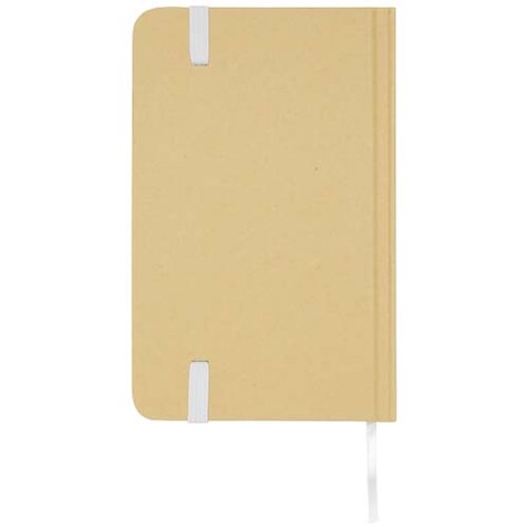 Reed A6 Hardcover Notizbuch, blanko, aus recyceltem Material, weiss bedrucken, Art.-Nr. 10602201