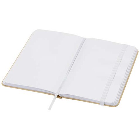 Reed A6 Hardcover Notizbuch, blanko, aus recyceltem Material, weiss bedrucken, Art.-Nr. 10602201