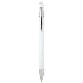 Kish Kugelschreiber mit silbernem Finish, weiss bedrucken, Art.-Nr. 10624701 Kish Kugelschreiber mit silbernem Finish, weiss bedrucken, Art.-Nr. 10624701