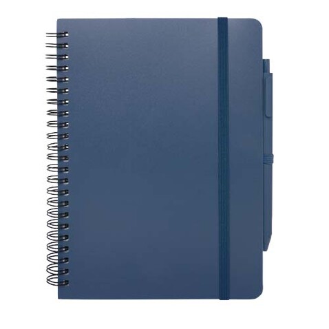 Thalaasa A5 Hardcover Notizbuch mit Kugelschreiber (schwarze Mine), Ozeanblau bedrucken, Art.-Nr. 10790151 Thalaasa A5 Hardcover Notizbuch mit Kugelschreiber (schwarze Mine), Ozeanblau bedrucken, Art.-Nr. 10790151