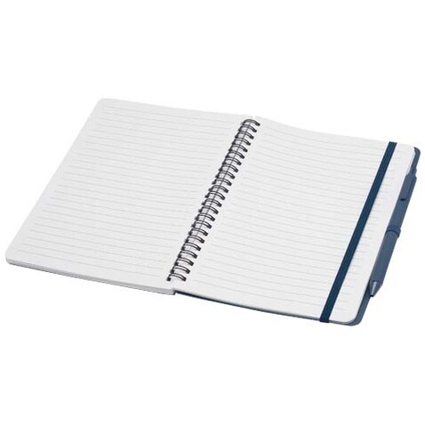 Thalaasa A5 Hardcover Notizbuch mit Kugelschreiber (schwarze Mine), Ozeanblau bedrucken, Art.-Nr. 10790151 Thalaasa A5 Hardcover Notizbuch mit Kugelschreiber (schwarze Mine), Ozeanblau bedrucken, Art.-Nr. 10790151