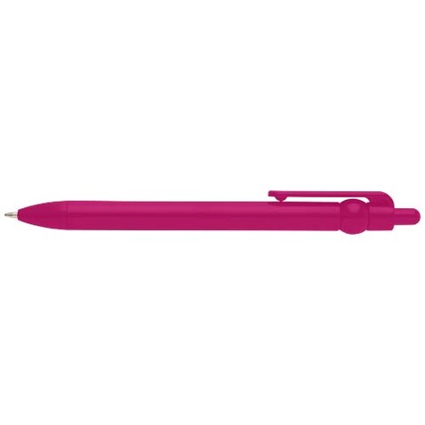 Fidget Kugelschreiber aus recyceltem Kunststoff (schwarze Mine), magenta bedrucken, Art.-Nr. 10796441
