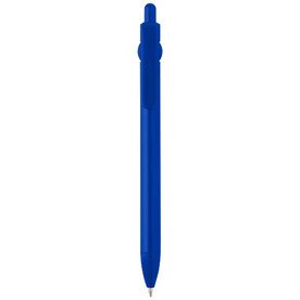 Fidget Kugelschreiber aus recyceltem Kunststoff (schwarze Mine), royalblau bedrucken, Art.-Nr. 10796453