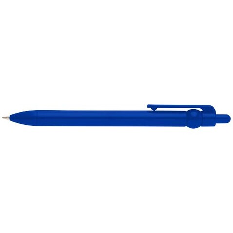 Fidget Kugelschreiber aus recyceltem Kunststoff (schwarze Mine), royalblau bedrucken, Art.-Nr. 10796453