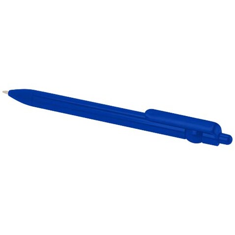 Fidget Kugelschreiber aus recyceltem Kunststoff (schwarze Mine), royalblau bedrucken, Art.-Nr. 10796453