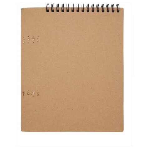 Doodle A5 Softcover Spiralnotizbuch mit Farbstiftset, natur bedrucken, Art.-Nr. 10796706