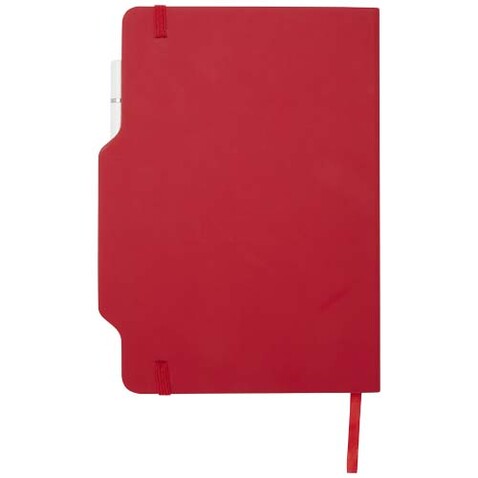 Nexus A5 Hardcover Notizbuch mit Kugelschreiber und Bleistiftset (schwarze Mine), rot bedrucken, Art.-Nr. 10796921