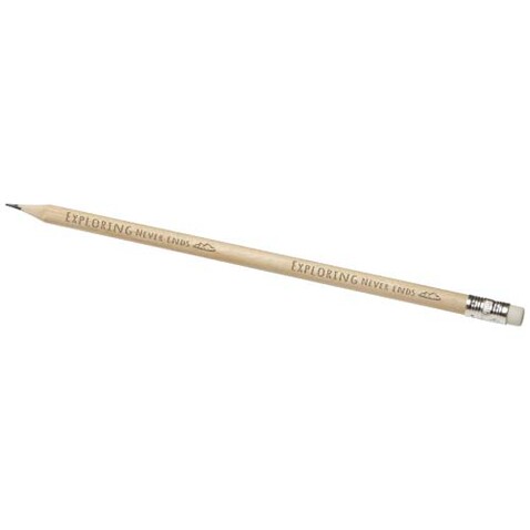 Graffo Bleistift mit Radiergummi, natur bedrucken, Art.-Nr. 10799006
