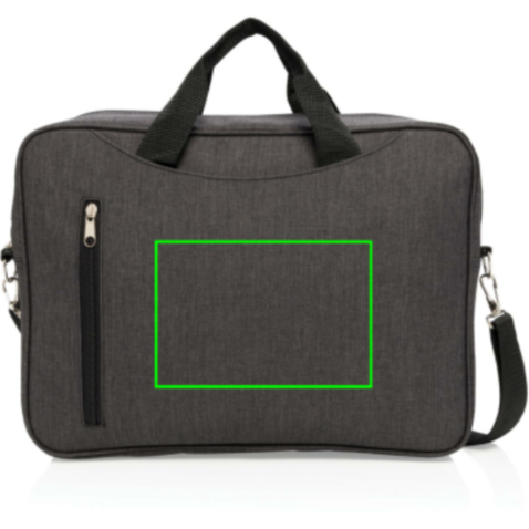 Basic 15” Laptop-Tasche anthrazit bedrucken, Art.-Nr. P730.021