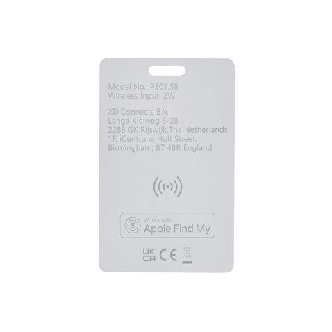Findit RCS rABS wiederaufladbare Ultra-Thin Tracker-Karte weiß bedrucken, Art.-Nr. P301.5803