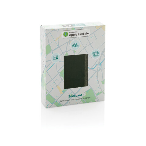 Seekcard RCS rPolyester Kartenetui mit weltweiter Ortung schwarz bedrucken, Art.-Nr. P301.5901