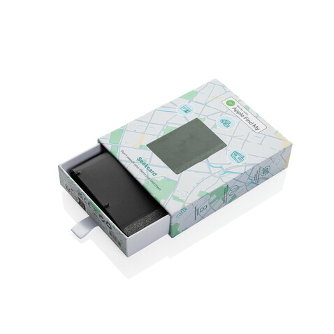 Seekcard RCS rPolyester Kartenetui mit weltweiter Ortung schwarz bedrucken, Art.-Nr. P301.5901