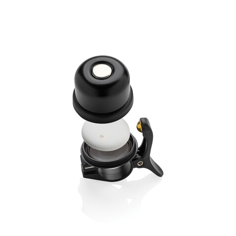 Pedalfinder Fahrradklingel mit weltweiter Ortung schwarz bedrucken, Art.-Nr. P301.6101