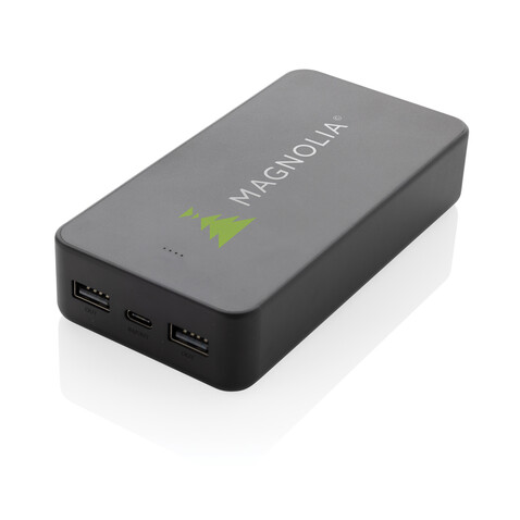 Boostcore 20.000mAh Powerbank aus RCS rec. Kunststoff schwarz bedrucken, Art.-Nr. P322.5701 Boostcore 20.000mAh Powerbank aus RCS rec. Kunststoff schwarz bedrucken, Art.-Nr. P322.5701