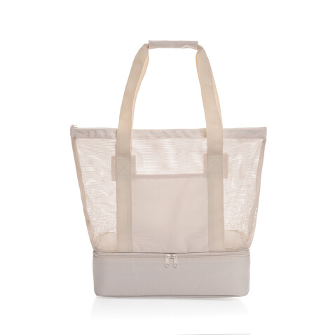 Iqlo Aware™ RPET 2-in-1 Kühltasche beige bedrucken, Art.-Nr. P422.4919