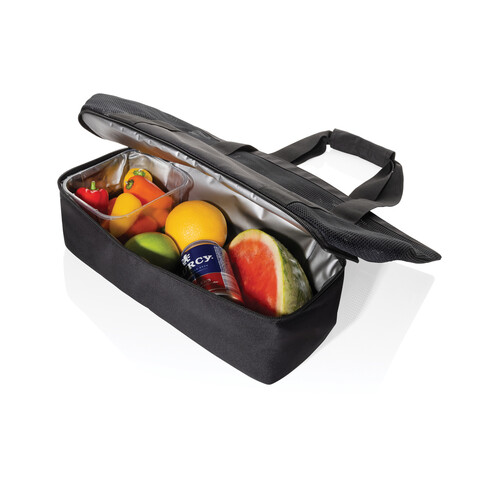 Iqlo Aware™ RPET 2-in-1 Kühltasche schwarz bedrucken, Art.-Nr. P422.4901