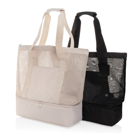 Iqlo Aware™ RPET 2-in-1 Kühltasche schwarz bedrucken, Art.-Nr. P422.4901