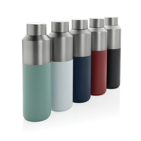 Fluid Flasche aus RCS-zertifiziert recyceltem Stahl, 600ml grün bedrucken, Art.-Nr. P437.0717