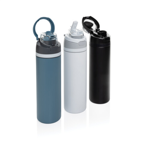 Omni Sip verschließbare Flasche aus RCS-reSteel, 720ml blau bedrucken, Art.-Nr. P437.0805