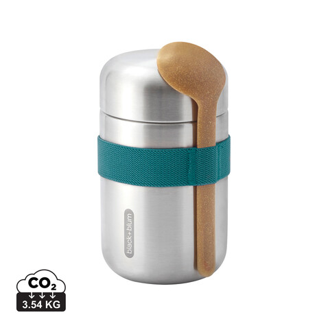 Black+Blum Food Flask 400ml turkis bedrucken, Art.-Nr. P439.0533