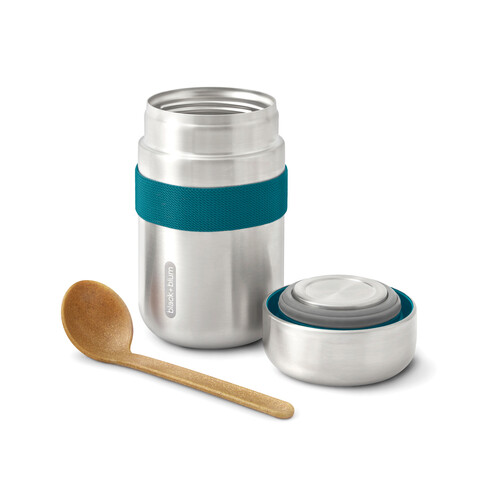 Black+Blum Food Flask 400ml turkis bedrucken, Art.-Nr. P439.0533