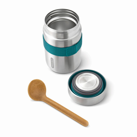 Black+Blum Food Flask 400ml turkis bedrucken, Art.-Nr. P439.0533