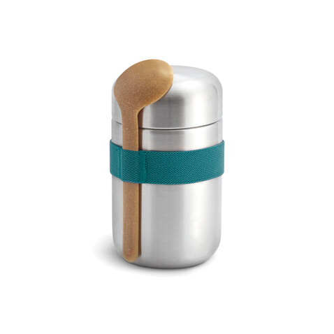 Black+Blum Food Flask 400ml turkis bedrucken, Art.-Nr. P439.0533