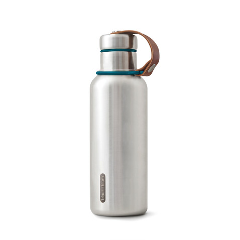 Black+Blum isolierte Wasserflasche klein, 500ml turkis bedrucken, Art.-Nr. P439.1033