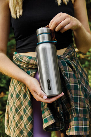 Black+Blum isolierte Wasserflasche klein, 500ml turkis bedrucken, Art.-Nr. P439.1033