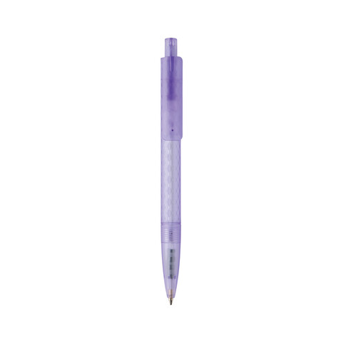 X3 Frosted-Pen aus GRS recyceltem PC lila bedrucken, Art.-Nr. P611.3330