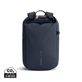 Urban wasserabweisender Anti-Diebstahl Rucksack navy blau, schwarz bedrucken, Art.-Nr. P706.2825