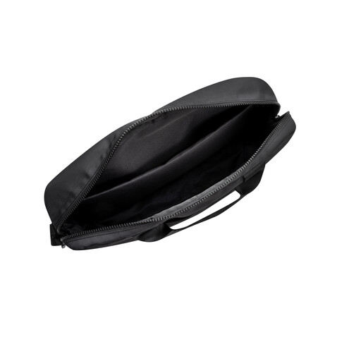 Swiss Peak Aware™ RPET Essential 15.6&quot; Laptop Tasche schwarz bedrucken, Art.-Nr. P732.2301