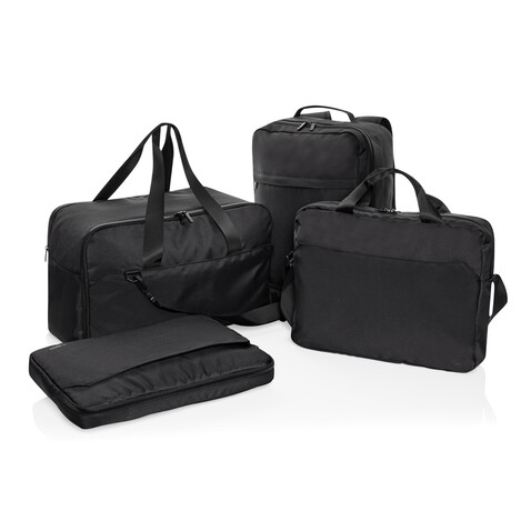 Swiss Peak Aware™ RPET Essential 15.6&quot; Laptop Tasche schwarz bedrucken, Art.-Nr. P732.2301
